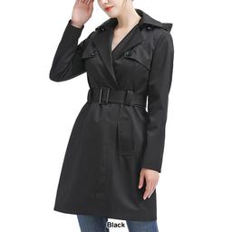 Womens BGSD Waterproof Hooded Trench Coat