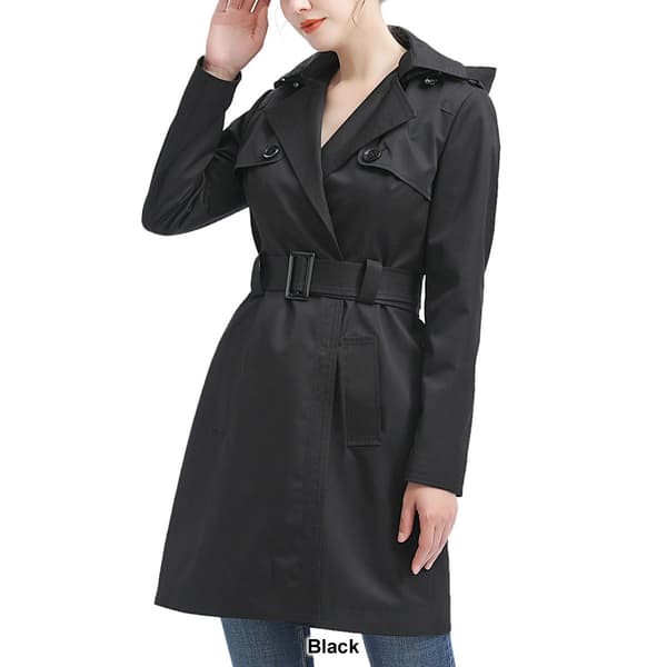 Womens BGSD Waterproof Hooded Trench Coat