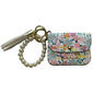 Womens Nanette Lepore Cerise Print Bead Card Case Bracelet Wallet - image 1