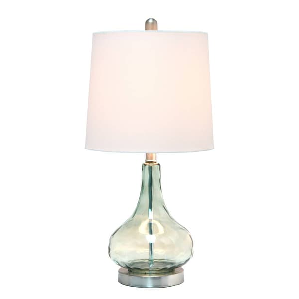 Lalia Home Classix 23.25in. Ripple Curvy Colored Glass Table Lamp - image 