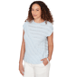 Petite Skye’s the Limit Sunny Blue Skies Ruffle Stripe Blouse - image 3