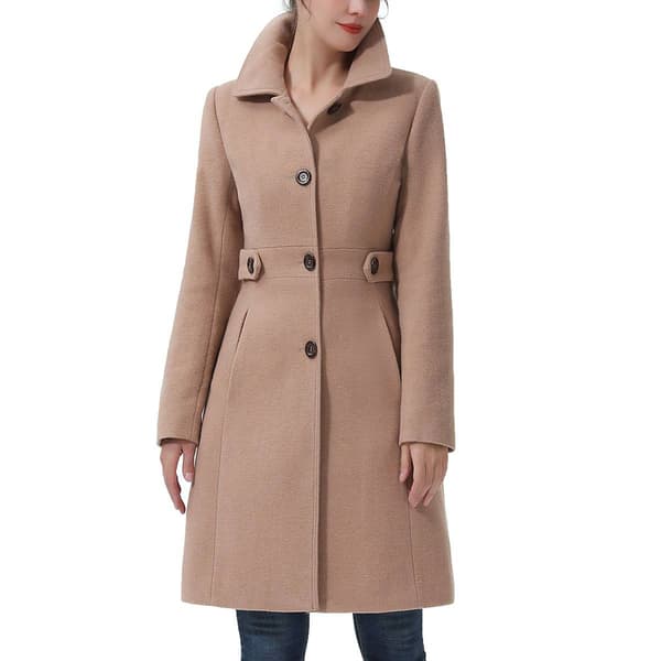 Womens BGSD Classic Mid-Length Wool Walking Coat - image 