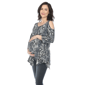 Womens White Mark Cold Shoulder Snake Maternity Tunic Blouse - image 3