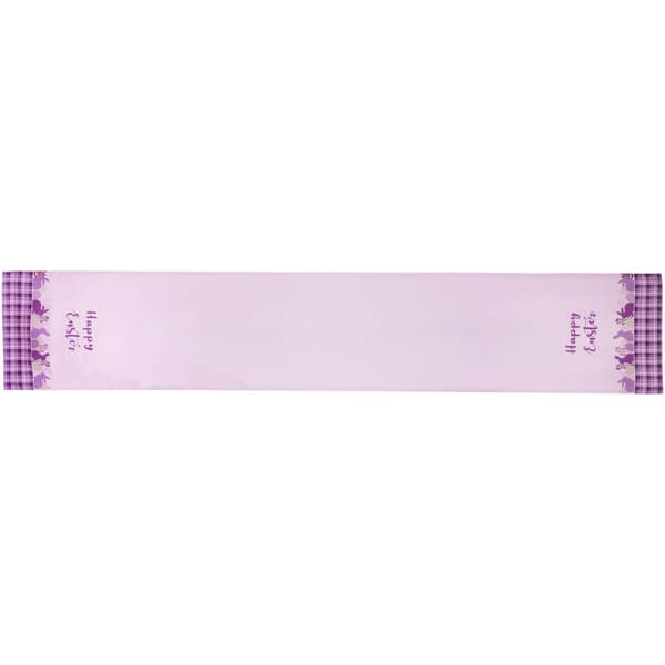 Northlight Seasonal Happy Easter Plaid Table Runner