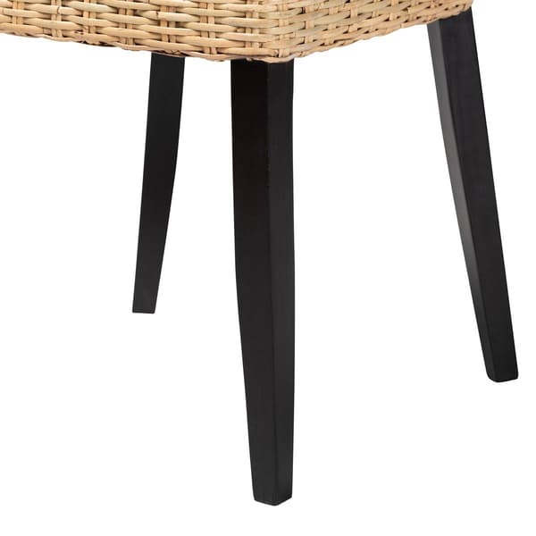 bali & pari Dermot Modern Bohemian Natural Rattan Dining Chair