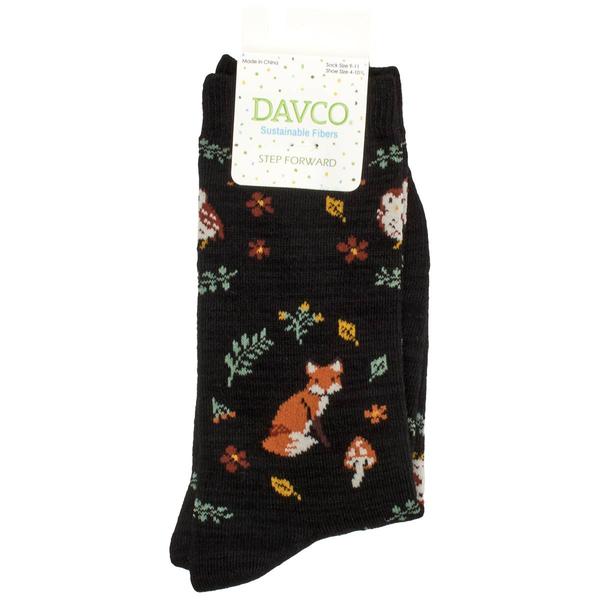 Womens Davco Fall Critter Fall Crew Socks - image 