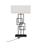 Infibrite 27in. Geometric Chic Table Lamp with Square Shade - image 1