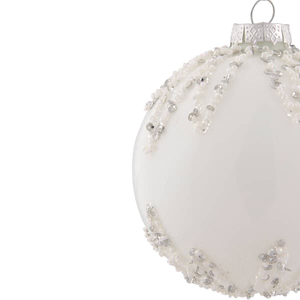Northlight Seasonal 4in. Sequin Glass Ball Christmas Ornament