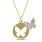 Diamond Classics&#40;tm&#41; Double Butterfly Necklace - image 1