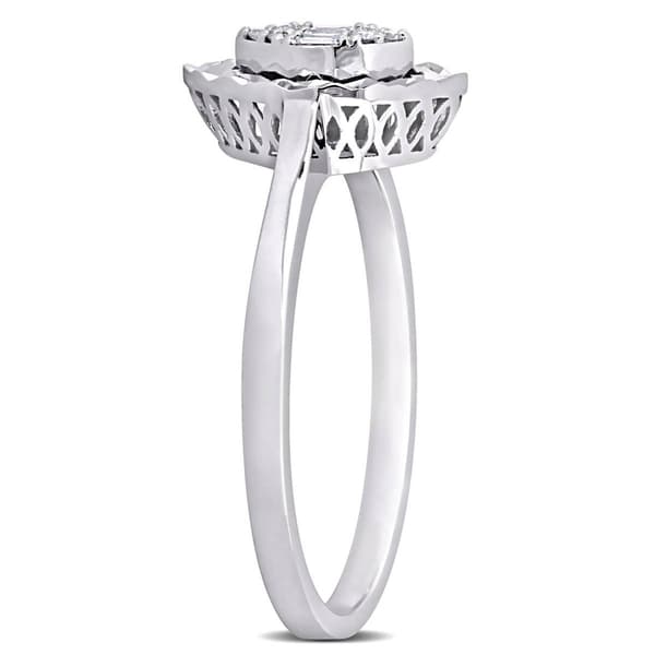 Sophia B 1/8ctw. Baguette Marquise Diamond Ring