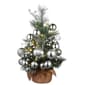 National Tree 2ft. Frosted Silver Pine Tree with Silver Balls - image 1