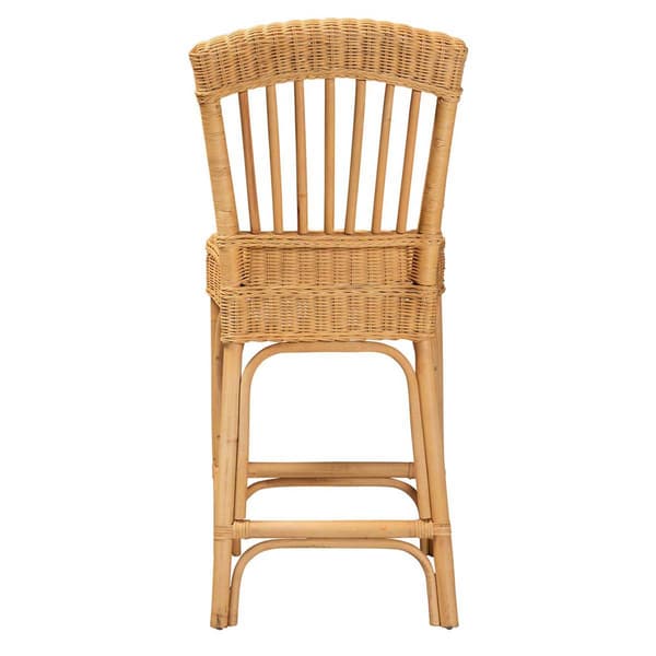 bali & pari Barito Modern Natural Rattan Counter Stool