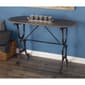 9th & Pike® Black Grey Farmhouse Metal Console Table - image 10