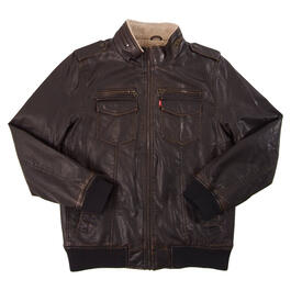 Mens Levi&#39;s® Faux Leather Bomber Jacket