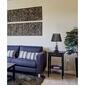 Elegant Designs Chrome & Metallic Blue Stones Ceramic Table Lamp - image 8