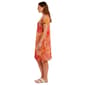 Plus Size MSK Short Sleeve Leaf Three Ring Shift Dress - image 3
