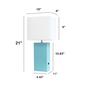 Lalia Home Lexington 21in. Leather Base Table Lamp w/USB Port - image 3