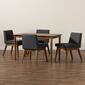 Baxton Studio Nexus Mid-Century Modern Fabric 5-Piece Dining Set - image 8
