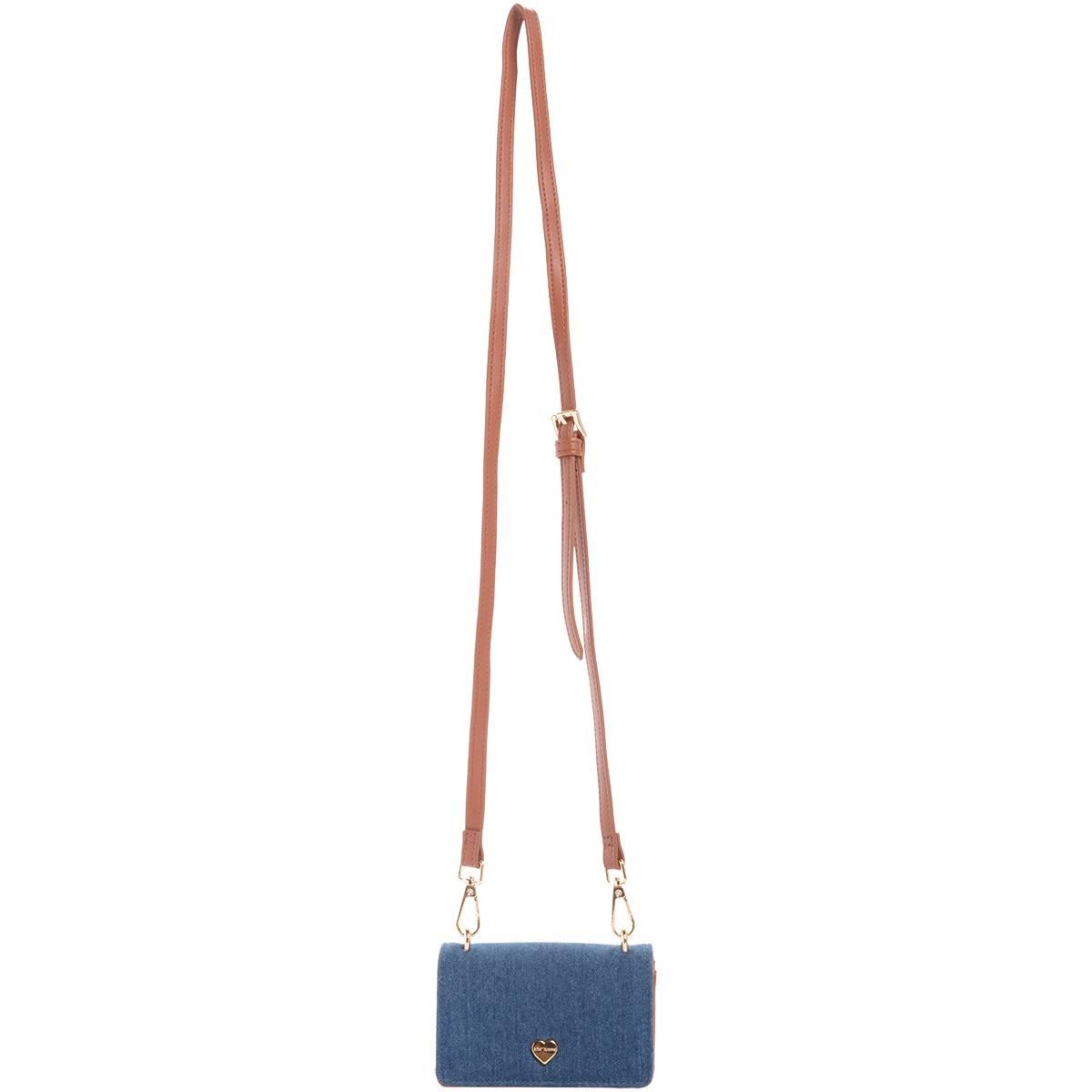 Betsey Johnson Prince Denim Crossbody Wallet