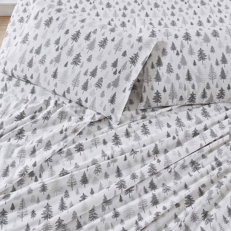Freshfolds Cotton Truckee Winter 4pc. Flannel Sheet Set