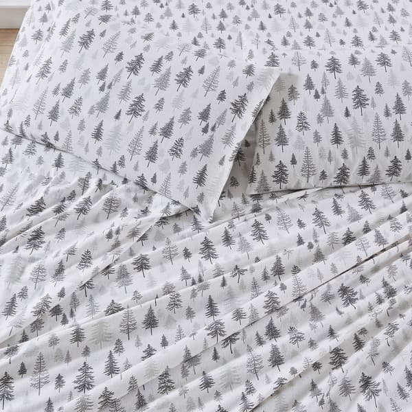 Freshfolds Cotton Truckee Winter 4pc. Flannel Sheet Set