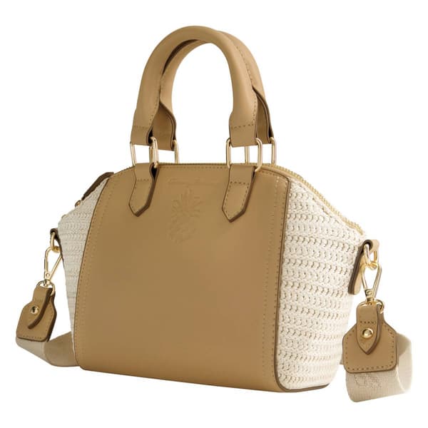 Tommy Bahama Mini Satchel w/ Straw Accents
