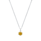 Saffron 1ctw. Yellow Moissanite Diamond Pendant Necklace - image 1