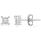 Diamond Classics(tm) White Gold Princess Cut Diamond Stud Earrinigs - image 1