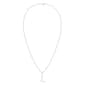 Nova Star® Sterling Silver Lab-Grown Diamond Initial L Pendant - image 2