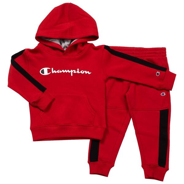 Boys &#40;4-7&#41; Champion&#40;R&#41; Hoodie & Jogger Sweatpants Set - Lychee - image 