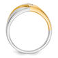Mens Gentlemens Classics™ 14kt. Two Tone 1/6ctw. Diamond Ring - image 2