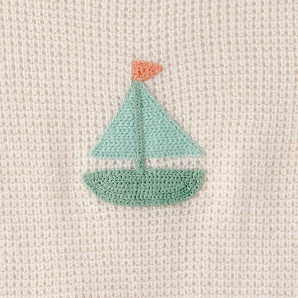 Baby Boy (NB-12M) Carter''s Sailboat Crochet Top/Short Set