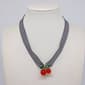 Ashley Cherry Jubilee Pendant on Gingham Ribbon - image 1