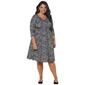 Plus Size Sami & Jo 3/4 Sleeve V-Neck Seamed Dress - image 1