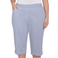 Plus Size Alfred Dunner Land of the Free Pinstripe Clamdiggers - image 5