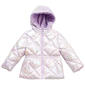 Toddler Girl Pink Platinum(R) Iridescent Puffer Coat - image 1