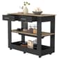 FM FURNITURE Brooklyn 80 Light Oak Kitchen Island - image 4