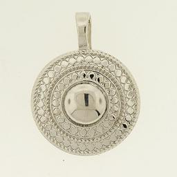 Wearable Art Rhodium Round Slider Enhancer