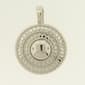 Wearable Art Rhodium Round Slider Enhancer - image 1