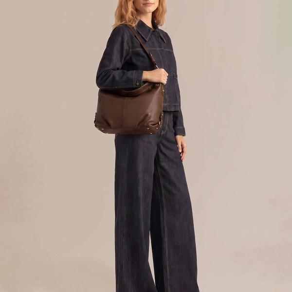 American Leather Co. Quincy Zip-Top Hobo