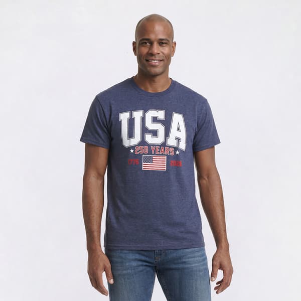 Mens Home of the Brave 250 USA Shoe Horn Tee - image 