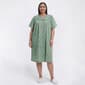 Plus Size Moon to Noon Trapunto Floral Snap Robe - image 1