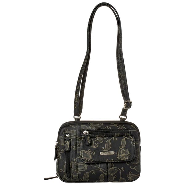 MultiSac Zippy Crossbody - Black Stefano Floral