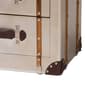 Baxton Studio Naylor Vintage Matte Bronze 3-Drawer Cabinet - image 5