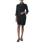 Womens Nina Leopard 3/4 Sleeve Two In One Sweater Dress - image 1
