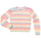 Girls (7-16) Jolie & Joy Long Sleeve Rainbow Stripe Sweater - image 2