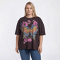 Juniors Plus Attitude Not Included Butterfly Tee - image 1