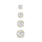 10kt. Yellow Gold CZ 4pr. Stud Earrings - image 1