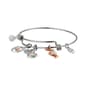 Shine Mom Birds & Hearts Clear Crystal Bangle Bracelet - image 2