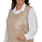 Plus Size Alfred Dunner Union Square Floral Two in One Blouse - image 5